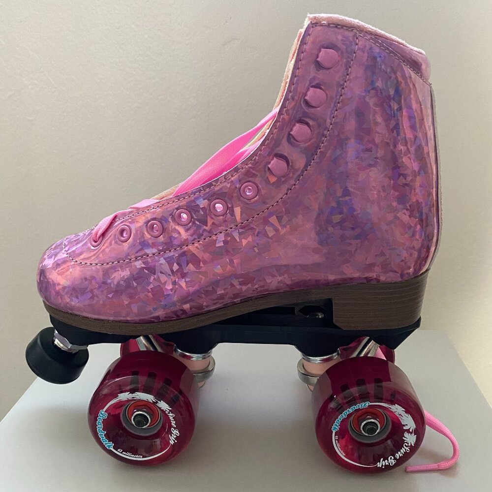 Sure Grip Limited Edition Prism Pink Quad Rollerskates Women's Size 7